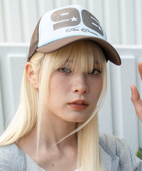 WEGO(ウィゴー)の「WEGO/【26春夏新作】ナンバリングロゴメッシュキャップ(キャップ・レディース・ブラック/ライトピンク/ブラウン・FREE)」の5枚目の写真