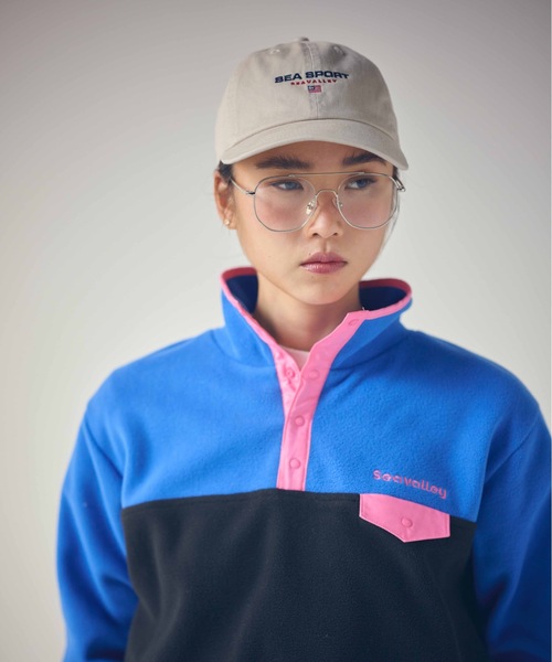SEA(シー)の「SEA SPORT キャップ(キャップ・レディース・レッド/パープル/グリーン/ホワイト/ブルー/ブラック/ベージュ/ネイビー・ONE SIZE)」の3枚目の写真