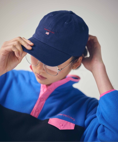SEA(シー)の「SEA SPORT キャップ(キャップ・レディース・レッド/パープル/グリーン/ホワイト/ブルー/ブラック/ベージュ/ネイビー・ONE SIZE)」の5枚目の写真