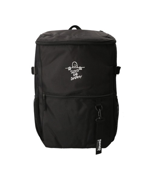BACKYARD FAMILY(バックヤードファミリー)の「THRASHER スラッシャー バックパック 30L(バックパック/リュック・メンズ・ブラック系その他/ブラック×ホワイト・FREE)」の1枚目の写真