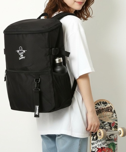 BACKYARD FAMILY(バックヤードファミリー)の「THRASHER スラッシャー バックパック 30L(バックパック/リュック・メンズ・ブラック系その他/ブラック×ホワイト・FREE)」の7枚目の写真