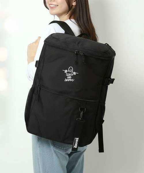 BACKYARD FAMILY(バックヤードファミリー)の「THRASHER スラッシャー バックパック 30L(バックパック/リュック・メンズ・ブラック系その他/ブラック×ホワイト・FREE)」の17枚目の写真