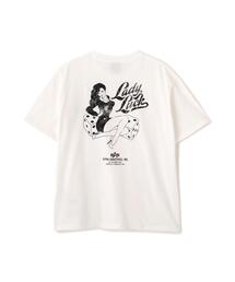 Alpha Industries（アルファインダストリーズ）の「【日本限定】Alpha Industries アルファ インダストリーズ LADY LUCK T-SHIRT レディーラック Tシャツ（Tシャツ/カットソー）」