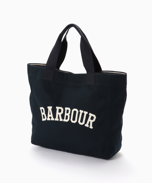 Barbour(バブアー)の「Barbour / バブアー logo holiday tote bag(トートバッグ・メンズ・ネイビー・FREE)」の1枚目の写真
