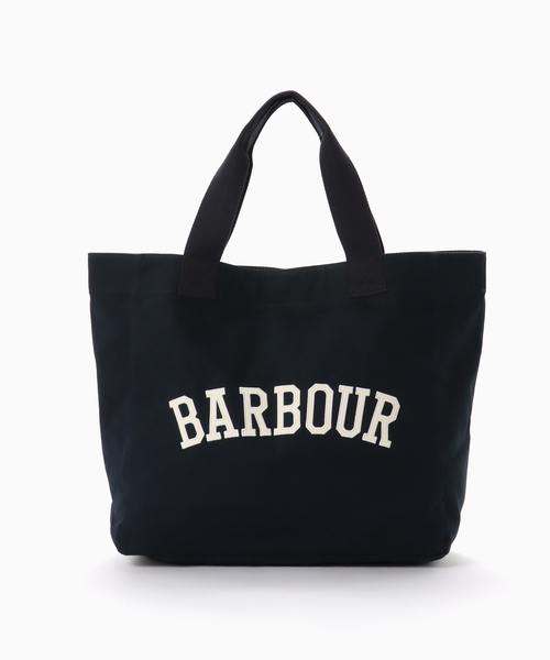 Barbour(バブアー)の「Barbour / バブアー logo holiday tote bag(トートバッグ・メンズ・ネイビー・FREE)」の2枚目の写真