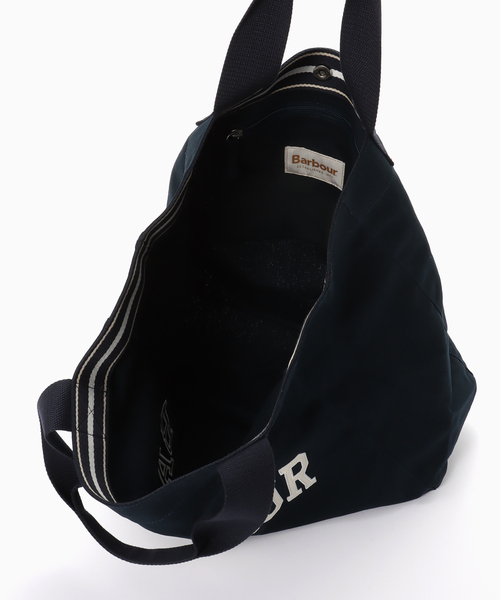 Barbour(バブアー)の「Barbour / バブアー logo holiday tote bag(トートバッグ・メンズ・ネイビー・FREE)」の5枚目の写真