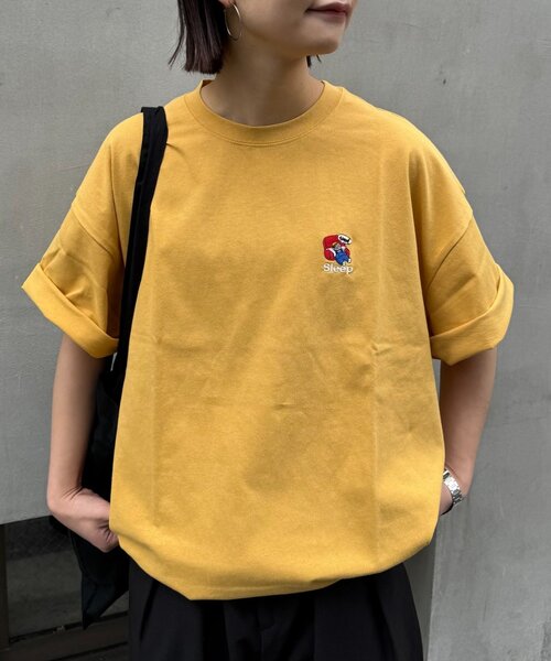 CIAOPANIC TYPY(チャオパニックティピー)の「【OJISAN】【ユニセックス】刺繍ロゴバックプリントTEE(Tシャツ/カットソー・メンズ・イエロー/チャコールグレー/グレー/オフホワイト・LARGE/MEDIUM)」の8枚目の写真