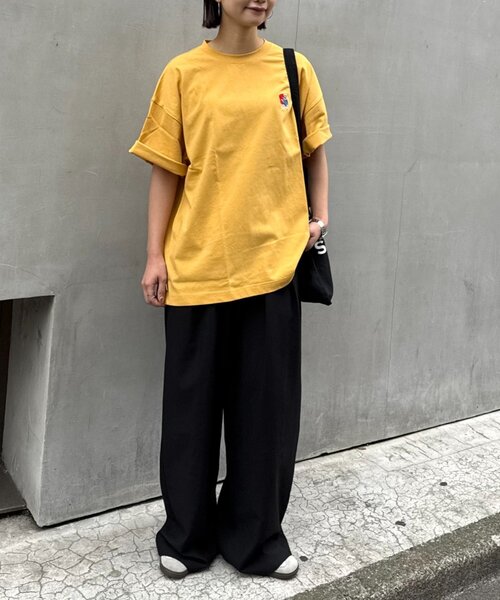 CIAOPANIC TYPY(チャオパニックティピー)の「【OJISAN】【ユニセックス】刺繍ロゴバックプリントTEE(Tシャツ/カットソー・メンズ・イエロー/チャコールグレー/グレー/オフホワイト・LARGE/MEDIUM)」の10枚目の写真
