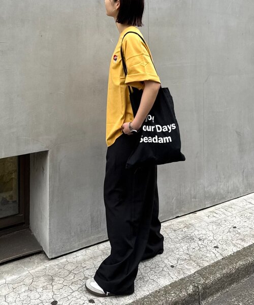 CIAOPANIC TYPY(チャオパニックティピー)の「【OJISAN】【ユニセックス】刺繍ロゴバックプリントTEE(Tシャツ/カットソー・メンズ・イエロー/チャコールグレー/グレー/オフホワイト・LARGE/MEDIUM)」の11枚目の写真