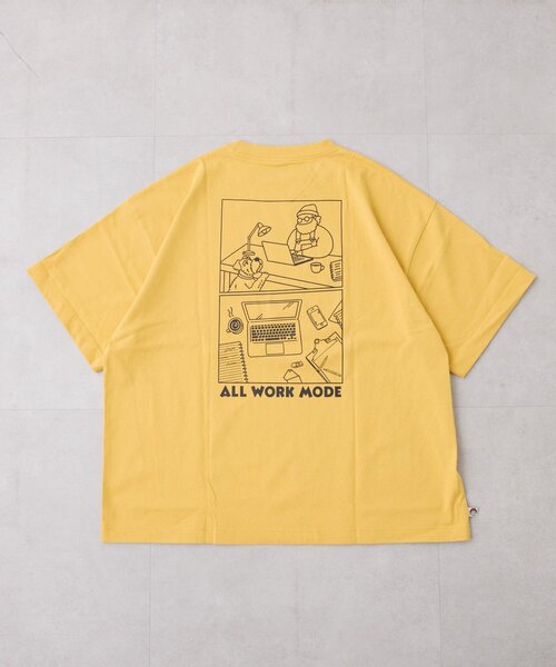 CIAOPANIC TYPY(チャオパニックティピー)の「【OJISAN】【ユニセックス】刺繍ロゴバックプリントTEE(Tシャツ/カットソー・メンズ・イエロー/チャコールグレー/グレー/オフホワイト・LARGE/MEDIUM)」の17枚目の写真
