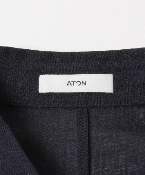 ATON(エイトン)の「『別注』ATON×URBAN RESEARCH WOOL GAUZE SHORT-SLEEVE SHIRTS(シャツ/ブラウス・メンズ・グレー/ネイビー・4/6)」の19枚目の写真