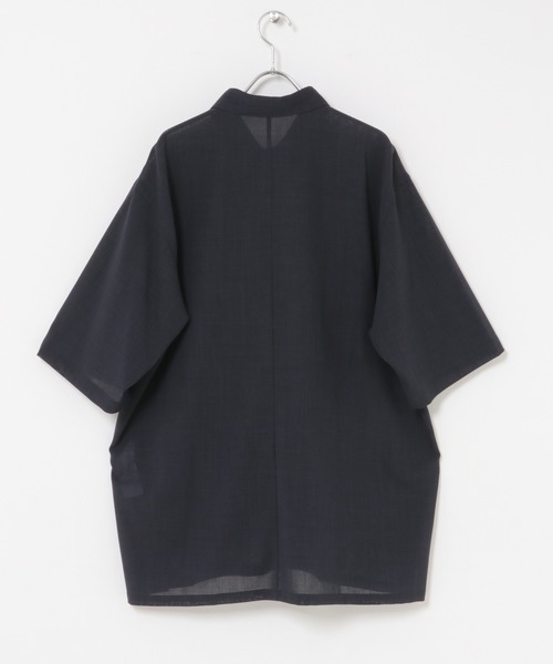 ATON（エイトン）の「『別注』ATON×URBAN RESEARCH　WOOL GAUZE SHORT-SLEEVE SHIRTS（シャツ/ブラウス・メンズ・グレー/ネイビー・4/6）」の15枚目の写真