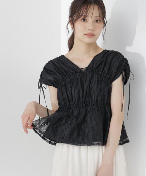 PROPORTION BODY DRESSING(プロポーションボディドレッシング)の「レースギャザーブラウス / 1216210600(シャツ/ブラウス・レディース・ホワイト系その他/ピンク/ブラック・SMALL/MEDIUM)」の19枚目の写真