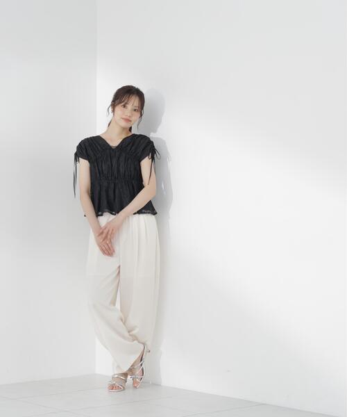 PROPORTION BODY DRESSING(プロポーションボディドレッシング)の「レースギャザーブラウス / 1216210600(シャツ/ブラウス・レディース・ホワイト系その他/ピンク/ブラック・SMALL/MEDIUM)」の15枚目の写真