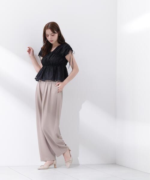 PROPORTION BODY DRESSING(プロポーションボディドレッシング)の「レースギャザーブラウス / 1216210600(シャツ/ブラウス・レディース・ホワイト系その他/ピンク/ブラック・SMALL/MEDIUM)」の14枚目の写真