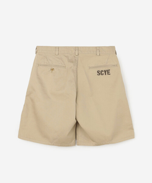 SCYE BASICS（サイベーシックス）の「SCYE BASICS | 〈別注〉チノ ショートパンツ MEN（その他パンツ・メンズ・ブラック/ベージュ・40/38）」の4枚目の写真