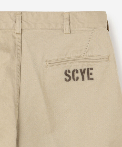 SCYE BASICS（サイベーシックス）の「SCYE BASICS | 〈別注〉チノ ショートパンツ MEN（その他パンツ・メンズ・ブラック/ベージュ・40/38）」の7枚目の写真