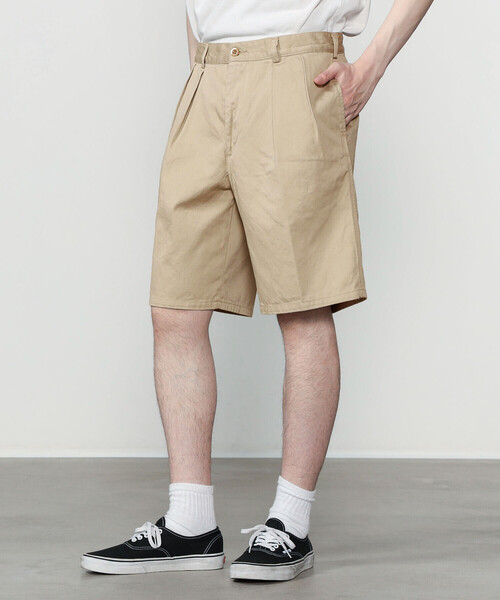 SCYE BASICS（サイベーシックス）の「SCYE BASICS | 〈別注〉チノ ショートパンツ MEN（その他パンツ・メンズ・ブラック/ベージュ・40/38）」の13枚目の写真