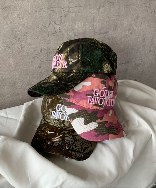 Teem Store（チームストア）の「刺繍ロゴ迷彩キャップ 深め（キャップ・レディース・ピンク/その他2/その他3/その他1・F）」の5枚目の写真