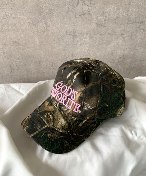 Teem Store（チームストア）の「刺繍ロゴ迷彩キャップ 深め（キャップ・レディース・ピンク/その他2/その他3/その他1・F）」の9枚目の写真