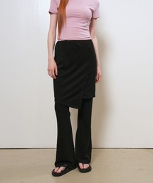 Chikashitsu +】stripe tuck slacks / 【チカシツプラス】ストライプ