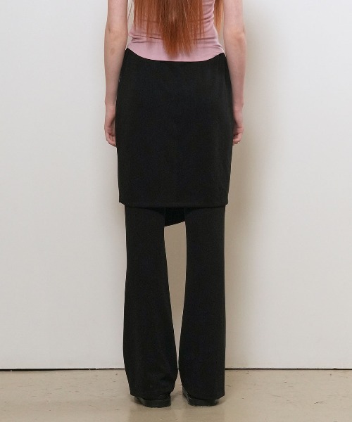 GENERAL IDEA(ジェネラルアイデア)の「【GENERAL IDEA】ボタンスリット スカートセットパンツ / BUTTON SLIT SKIRT-LAYERED PANTS SET(スラックス・レディース・ブラック/ブラウン・L/M/S)」の10枚目の写真