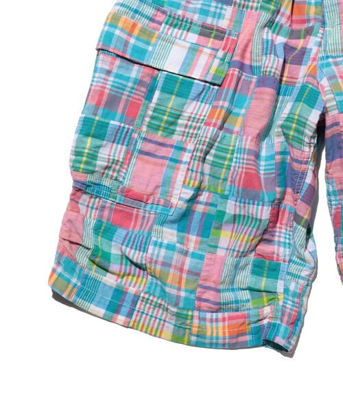 BEAMS PLUS（ビームスプラス）の「Beach 6 Pocket Shorts Patchwork Madras（その他パンツ・メンズ・ピンク・LARGE/MEDIUM/SMALL/X-LARGE）」の4枚目の写真