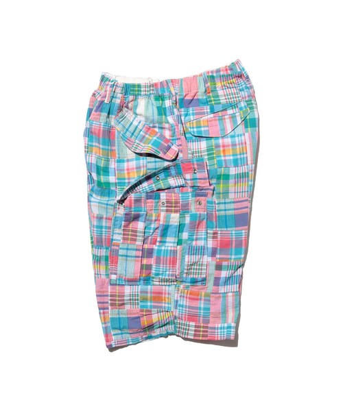 BEAMS PLUS（ビームスプラス）の「Beach 6 Pocket Shorts Patchwork Madras（その他パンツ・メンズ・ピンク・LARGE/MEDIUM/SMALL/X-LARGE）」の7枚目の写真