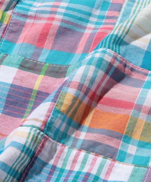 BEAMS PLUS（ビームスプラス）の「Beach 6 Pocket Shorts Patchwork Madras（その他パンツ・メンズ・ピンク・LARGE/MEDIUM/SMALL/X-LARGE）」の10枚目の写真