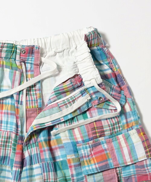 BEAMS PLUS（ビームスプラス）の「Beach 6 Pocket Shorts Patchwork Madras（その他パンツ・メンズ・ピンク・LARGE/MEDIUM/SMALL/X-LARGE）」の13枚目の写真