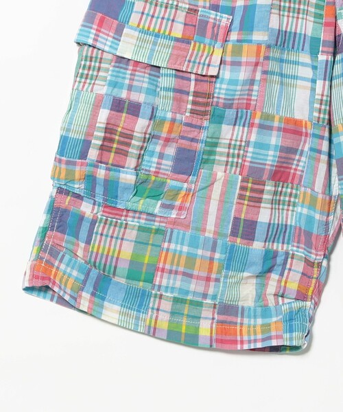 BEAMS PLUS（ビームスプラス）の「Beach 6 Pocket Shorts Patchwork Madras（その他パンツ・メンズ・ピンク・LARGE/MEDIUM/SMALL/X-LARGE）」の14枚目の写真