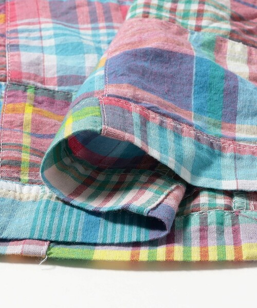 BEAMS PLUS（ビームスプラス）の「Beach 6 Pocket Shorts Patchwork Madras（その他パンツ・メンズ・ピンク・LARGE/MEDIUM/SMALL/X-LARGE）」の17枚目の写真