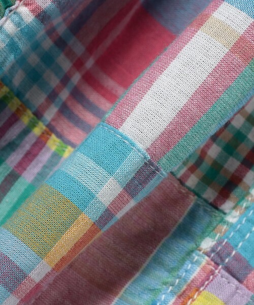 BEAMS PLUS（ビームスプラス）の「Beach 6 Pocket Shorts Patchwork Madras（その他パンツ・メンズ・ピンク・LARGE/MEDIUM/SMALL/X-LARGE）」の18枚目の写真