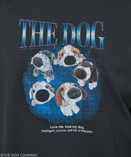 PUBLUX(パブリュクス)の「PUBLUX/パブリュクス THE DOG / バンド風 Tシャツ 限定展開(Tシャツ/カットソー・レディース・ライトグレー/チャコールグレー/オフホワイト・フリ-)」の22枚目の写真