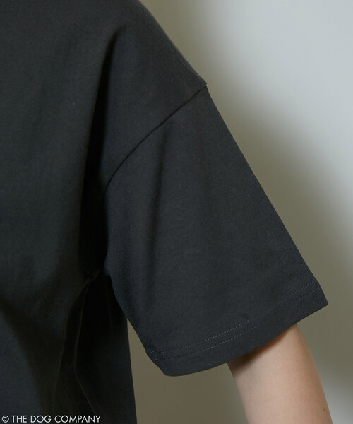 PUBLUX(パブリュクス)の「PUBLUX/パブリュクス THE DOG / バンド風 Tシャツ 限定展開(Tシャツ/カットソー・レディース・ライトグレー/チャコールグレー/オフホワイト・フリ-)」の20枚目の写真