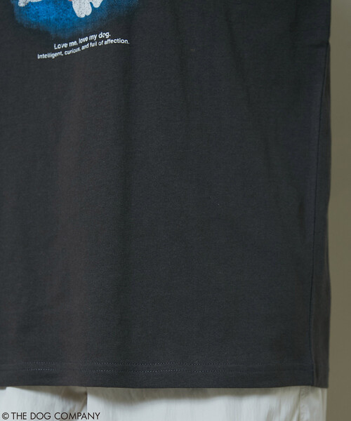 PUBLUX(パブリュクス)の「PUBLUX/パブリュクス THE DOG / バンド風 Tシャツ 限定展開(Tシャツ/カットソー・レディース・ライトグレー/チャコールグレー/オフホワイト・フリ-)」の21枚目の写真