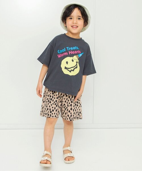 BREEZE(ブリーズ)の「リゾートグラフィック半袖Tシャツ(Tシャツ/カットソー・キッズ・オフホワイト/イエロー/グレー/ピンク/チャコール/ミント・140/130/120/110/100/90/80)」の7枚目の写真