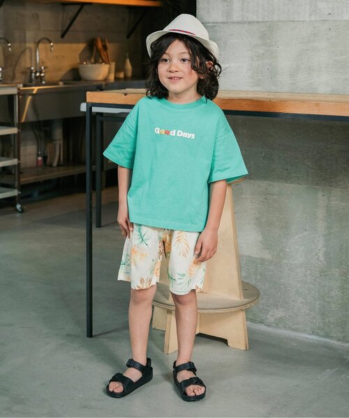 BREEZE(ブリーズ)の「リゾートグラフィック半袖Tシャツ(Tシャツ/カットソー・キッズ・オフホワイト/イエロー/グレー/ピンク/チャコール/ミント・140/130/120/110/100/90/80)」の11枚目の写真