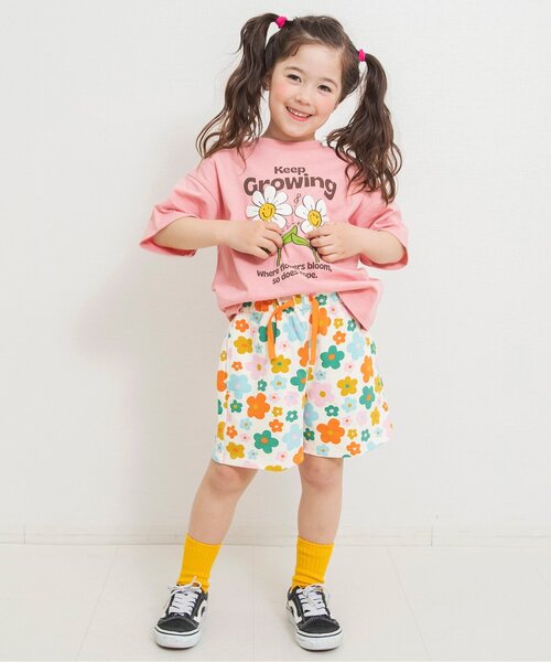 BREEZE(ブリーズ)の「リゾートグラフィック半袖Tシャツ(Tシャツ/カットソー・キッズ・オフホワイト/イエロー/グレー/ピンク/チャコール/ミント・140/130/120/110/100/90/80)」の14枚目の写真