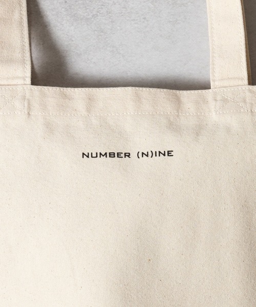 HAND PAINTED N(N) number nine CANVAS TOTE BAG / ハンドペイント