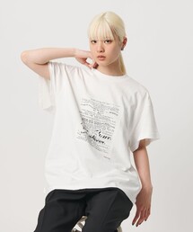 s/e/o（エスイーオー）の「【別注】＜s/e/o＞レターリング プリントTシャツ（Tシャツ/カットソー）」
