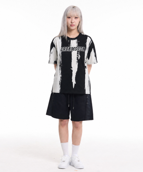 CREAM SODA LAB(クリームソーダラボ)の「ペインテッドラウドロゴ半袖Tシャツブラック(Tシャツ/カットソー・メンズ・その他・MEDIUM/LARGE/X-LARGE)」の5枚目の写真