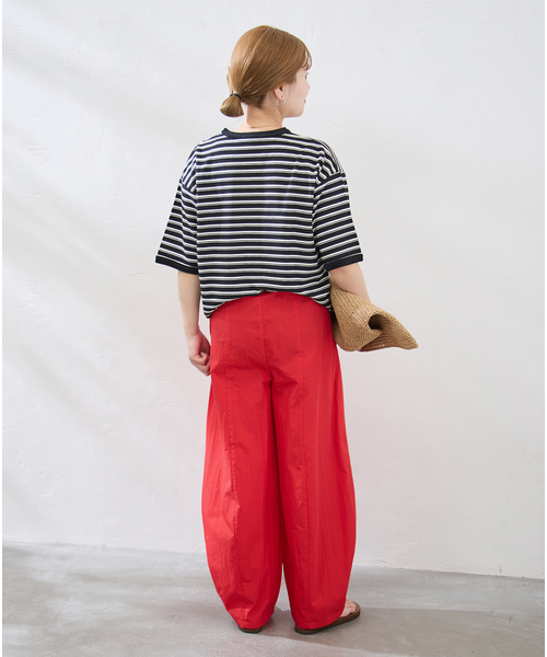 JOURNAL STANDARD(ジャーナルスタンダード)の「【UVカット】タイプライターコクーン パンツ(その他パンツ・レディース・レッド/ブラック/ホワイト/ピンク・36/38)」の8枚目の写真