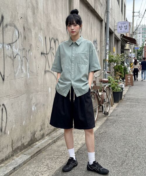 AGOD（エージーオーディー）の「ツーピンタックバンディングストリングバミューダパンツ[ブラック]（その他パンツ・レディース・その他・SMALL/MEDIUM/LARGE/X-LARGE）」の13枚目の写真