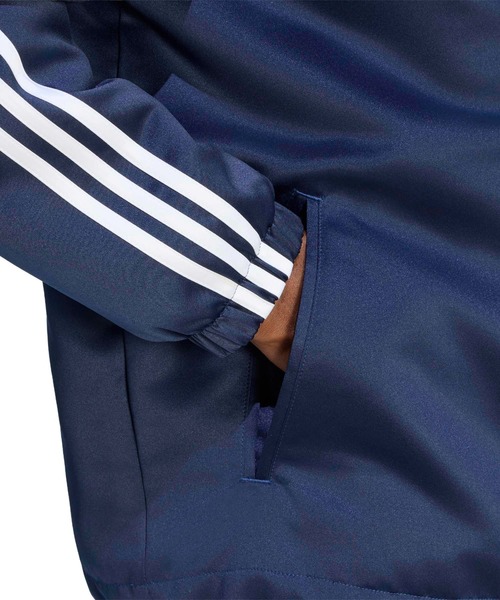 adidas(アディダス)の「adidas 3 STRIPES SATIN PADDED JACKET / アディダス 3ストライプス サテン パデッド ジャケット(その他アウター・メンズ・ネイビー・S/M/L/XL/XXL)」の6枚目の写真