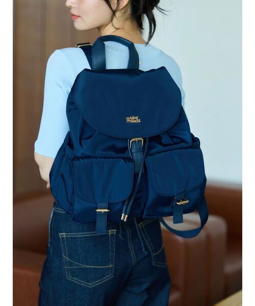 OUTDOOR PRODUCTS(アウトドアプロダクツ)の「【OUTDOOR PRODUCTS】ゴールドバックルリュック(バックパック/リュック・レディース・ブラウン/ブラック/ネイビー・FREE)」の9枚目の写真