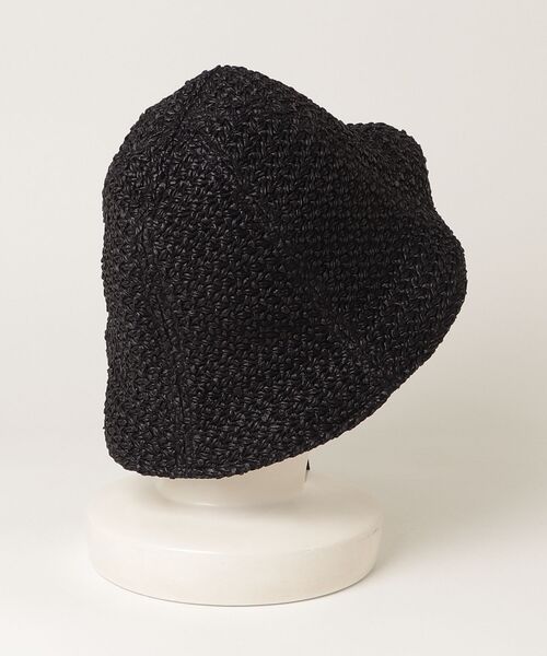KIJIMA TAKAYUKI(キジマ タカユキ)の「NYLON RAYON RASCHEL MESH TULIP HAT(ハット・レディース・ピンク/ブラック・59cm/57㎝)」の8枚目の写真