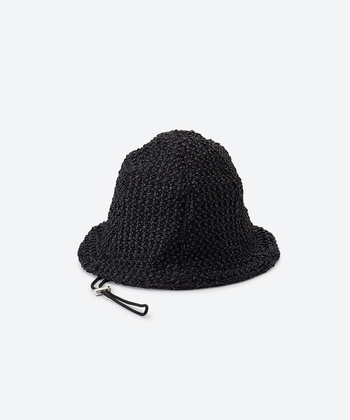 KIJIMA TAKAYUKI(キジマ タカユキ)の「NYLON RAYON RASCHEL MESH TULIP HAT(ハット・レディース・ピンク/ブラック・59cm/57㎝)」の2枚目の写真