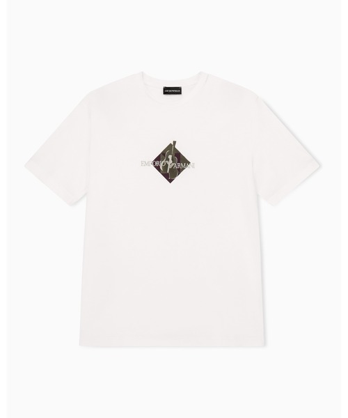 エンポリオ アルマーニ】プリント クルーネック Tシャツ コットン