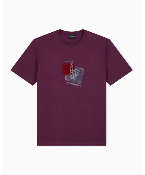 EMPORIO ARMANI(エンポリオアルマーニ)の「【エンポリオ アルマーニ】プリント クルーネック Tシャツ コットンジャージー(Tシャツ/カットソー・メンズ・ホワイト・LARGE/SMALL/MEDIUM/X-LARGE)」の9枚目の写真
